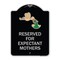 Signmission Reserved for Expectant Mothers W/ Stork & Baby Graphic Heavy-Gauge Alum, 18" L, 24" H, BS-1824-23201 A-DES-BS-1824-23201 - alternate 1